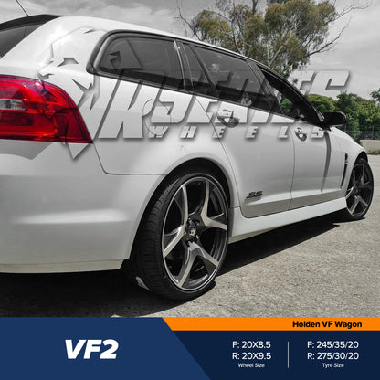 VF2 20" - Gloss Black Machined Face