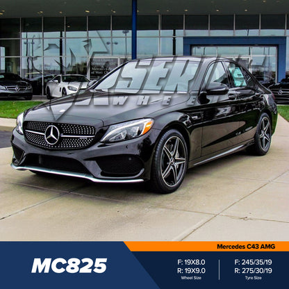 MC825 19" - Gloss Black Machined Face