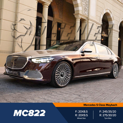 MC822 20" - Gloss Black Machined Face