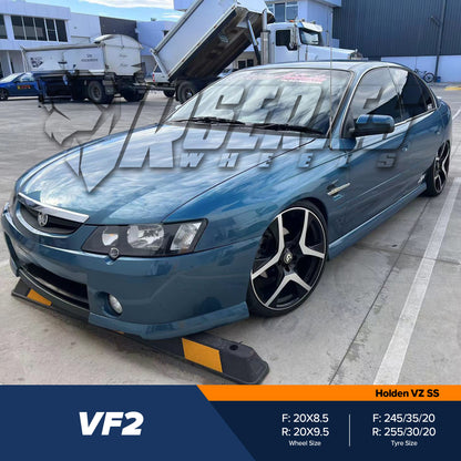 VF2 20" - Gloss Black Machined Face
