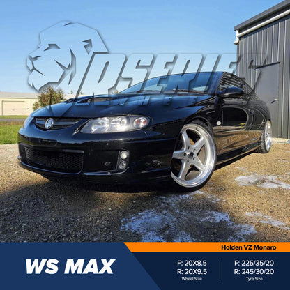 WS MAX 20" - Grey Machined Lip