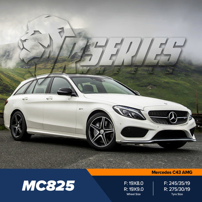 MC825 19" - Gloss Black Machined Face