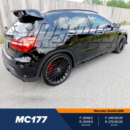 MC177 20" - Satin Black Machined Lip