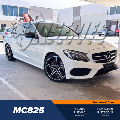 MC825 19" - Gloss Black Machined Face