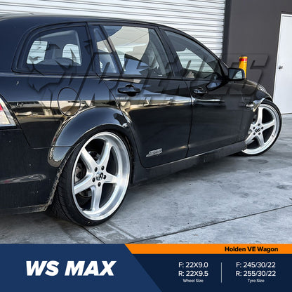 WS MAX 22" - Silver Machined Lip