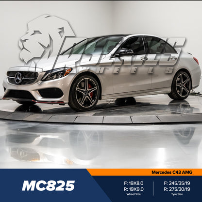 MC825 19" - Gloss Black Machined Face