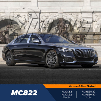 MC822 20" - Gloss Black Machined Face