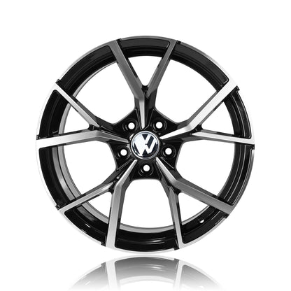 AV108 19" - Gloss Black Machined Face