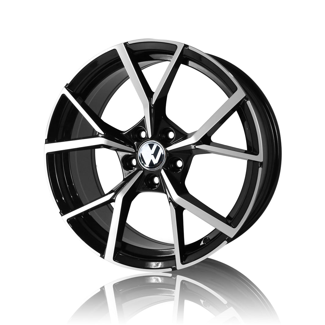 AV108 19" - Gloss Black Machined Face