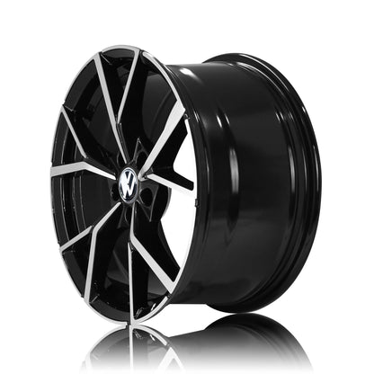 AV108 19" - Gloss Black Machined Face
