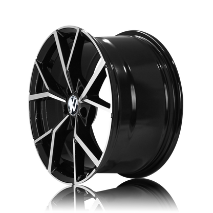 AV108 19" - Gloss Black Machined Face
