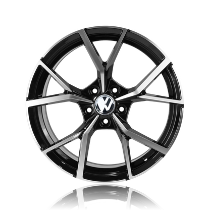 AV108 19" - Gloss Black Machined Face