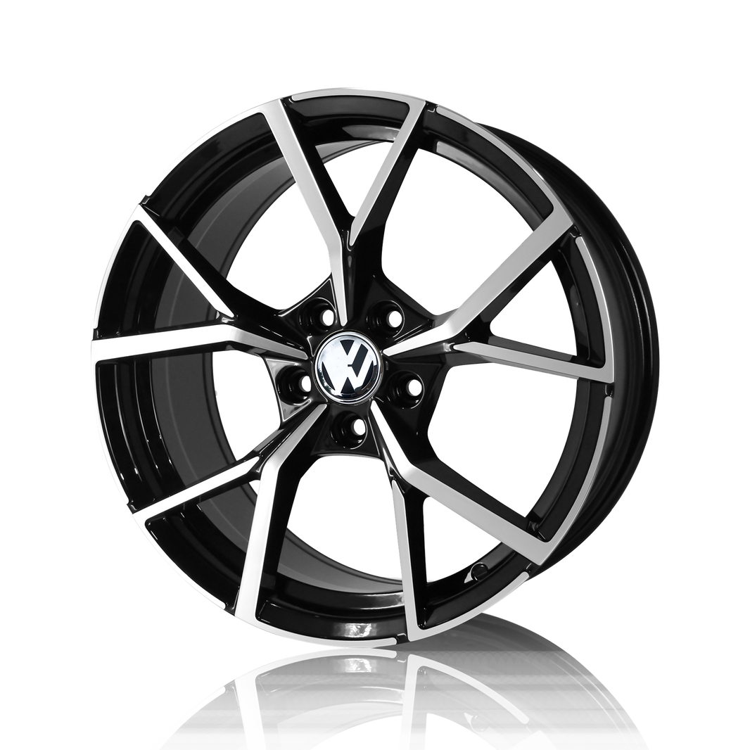 AV108 19" - Gloss Black Machined Face