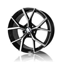 AV108 19" - Gloss Black Machined Face