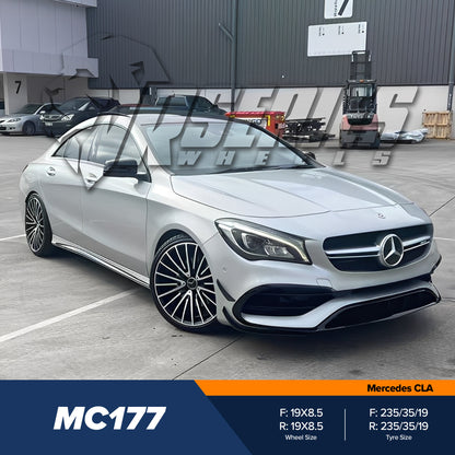 MC177 19" - Gloss Black Machined Face