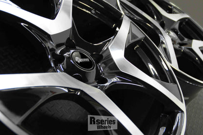 VF2 R8 20" - Gloss Black Machined Face