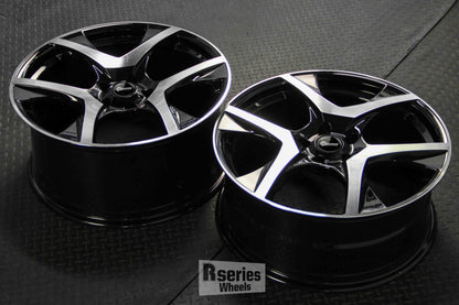 VF2 R8 20" - Gloss Black Machined Face