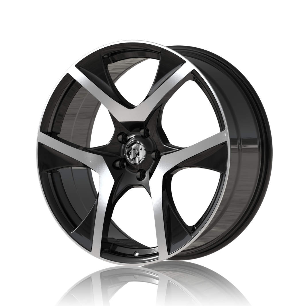 VF2 R8 20" - Gloss Black Machined Face