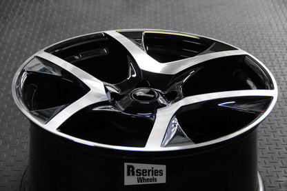 VF2 R8 20" - Gloss Black Machined Face