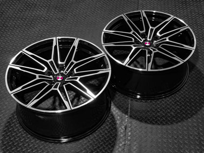 BM391 19" - Gloss Black Machined Face